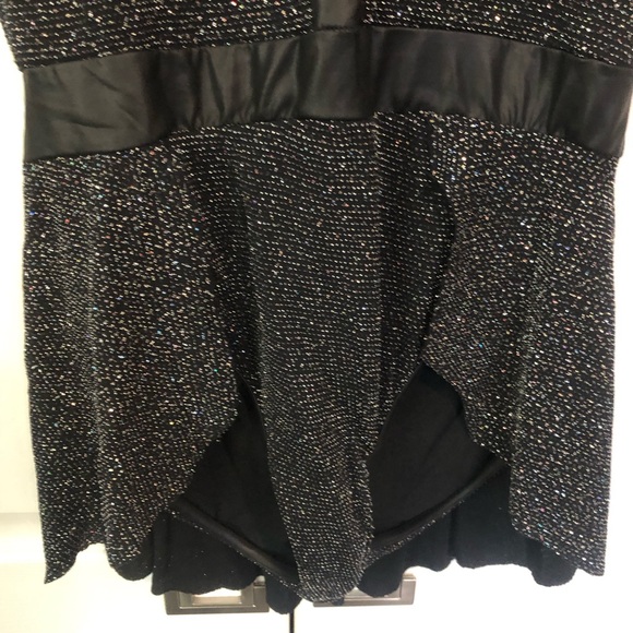 Weismann Black Sparkle Overskirt Leotard Bodysuit with Open Back - Adult Large - Picture 5 of 14